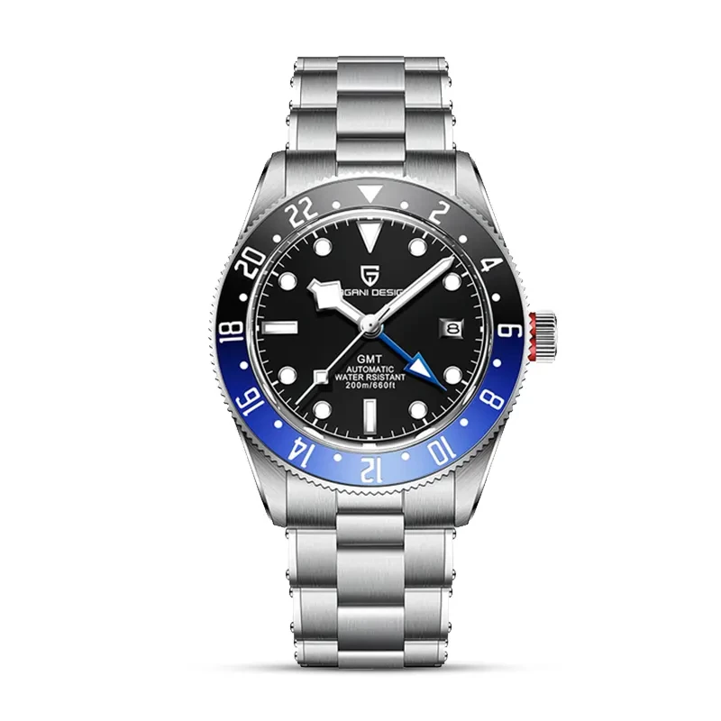 Pagani Design PD-1706 Black Bay GMT Batman Automatic Men's Watch